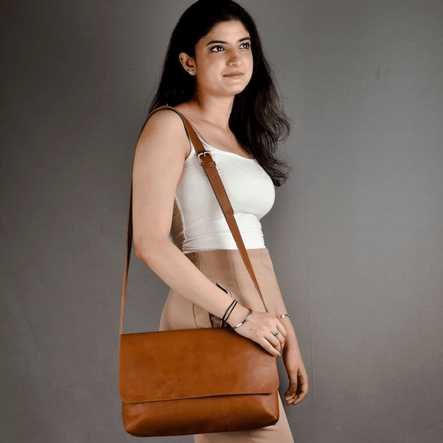 Leather crossbody bags for women Large crossbody bag