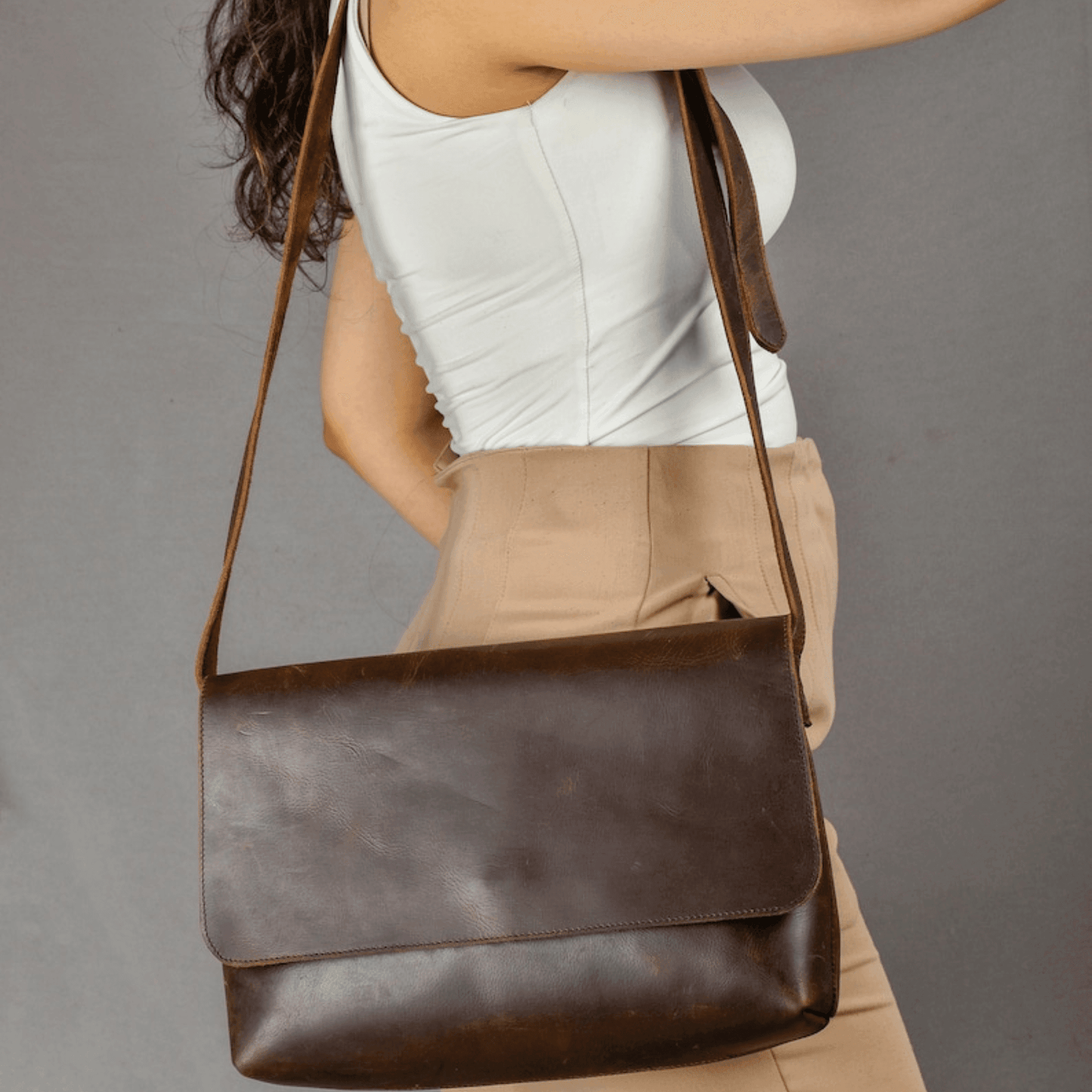 Leather crossbody bags for women Large crossbody bag