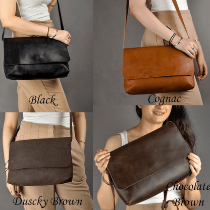 Leather crossbody bags for women Large crossbody bag